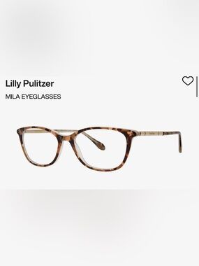 Lilly Pulitzer MILA EYEGLASSES in carob‎ 52 16 135